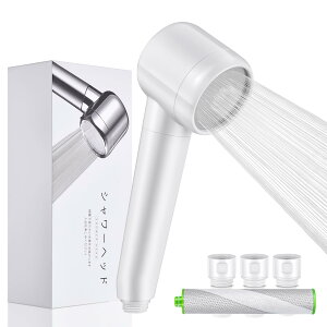【送料無料】BYRISON シャワーヘッド 塩素除去と増圧 高水圧シャワーヘッド 節水 低水圧用シャワーヘッド 水質浄化 極細水流