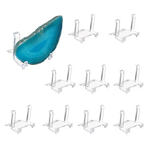 【送料無料】Sumnacon アクリルディスプレイラック アクリルスタンド コレクション棚 卓上 透明 スタンド ベルトのバックル バッジ 陳列棚 表彰メダル台座 収納 10個セット