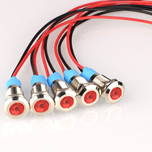 �y���������zKiligen 5�� 8mm 110V-220VAC LED �h���C���W�P�[�^���C�g �p�C���b�g���C�g�V�O�i�� �C���W�P�[�^�i��/��/��/��/���C5 �F�j