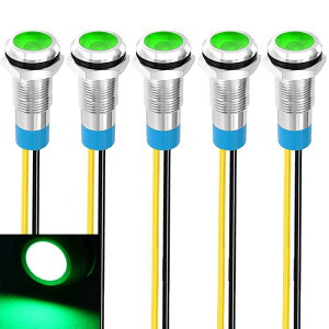 �y���������zKiligen 5�� 8mm 110V-220VAC LED �h���C���W�P�[�^���C�g �p�C���b�g���C�g�V�O�i�� �C���W�P�[�^�i��/��/��/��/���C5 �F�j