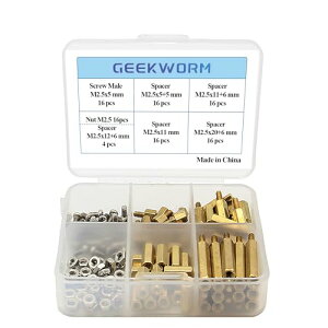 yzGeekworm Raspberry pi CXg[c[ M2.5V[Y Zp^JXy[T[ + X^hIt + ibg + lW܂݁A [P[XPi4B / 3B +/ 3B / Zero WpANZT[Lbg