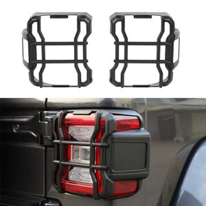 【送料無料】YOCTM テールランプカバー ジープ ラングラー JL 2018 2019 2020 2021 2022 テールライトガード装飾 リア テールランプ ガード カスタム パーツ 外装 保護プロテクター カバー (LEDライト