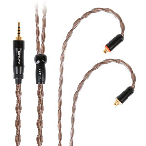 【送料無料】NICEHCK Litzocc 4n 4芯単結晶銅 OCC イヤホンケーブル0.78 2Pin 3.5mm 金属製プラグ 着脱式 柔らかい アップグレードケーブル 3極 1.2m DIYイヤホンのアクセサリ 音質改善 高級交換用ケーブ