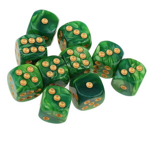 �y���������zYourandoll 10�� ���ʑ̃_�C�X D6�T�C�R�� 6�ʃ_�C�X16mm Dungeons and Dragons �ADND�A TRPG�A MTG�Ȃǃe�[�u���Q�[���p