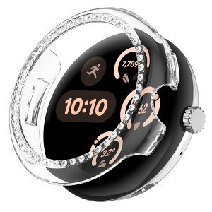 �y���������zCIOODDW for Google Pixel Watch 1/2/3/4 41mm 45mm �J�o�[ �_�u���_�C�������h �L���L�� ����y�� PC�f�� �ϏՌ� �����ȒP google pixel watch �Ή� ���� ���h�~ �ȒP�Ɏ��t���E�� �S�ʕی� �O�[