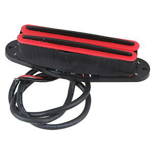 【送料無料】Yibuy 83 x 25 x 20mm レッド ピックアップブリッジネックセット 二重コイルピックアップ エレキギター用