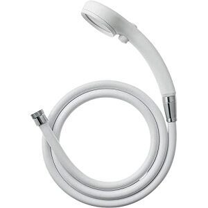 【送料無料】SANEI(サンエイ) シャワーヘッド ホースセット レイニー 節水 手元ストップ 極細水流 ホワイト PS303-CTA-MW2