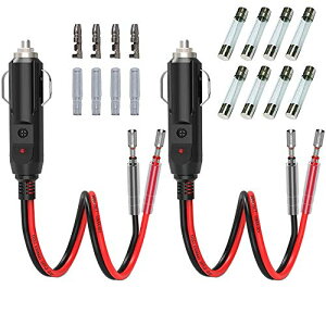 yzGTIWUNG 2 Ԃ̃VK[C^[ 28CM 12V/24Vԗp VK[\PbgP[u VK[C^R[h VKbgC^[P[u dvOA_v^ 16AWGRA LEDwC