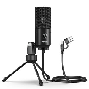 yzFIFINE USB RfT[}CN PC PS4 ʘbp Skype zM Pw ʒ߉\ }CNX^ht Windows/MacΉ ubN K669B