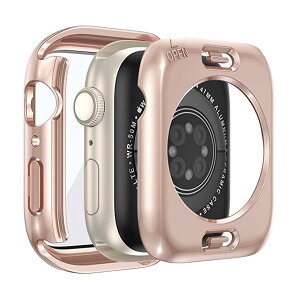 �y���������zBELIYO �Ή� Apple Watch �P�[�X Series 11/10/9/8/7/SE3/SE2/SE/6/5/4/3/2/1 Ultra 3/2/1 �A�b�v���E�H�b�` �J�o�[ �K���X�t�B���� ��̌^ Apple Watch �J�o�[ PC�f�� �y�� ���{���Ɏq�� ��d�\�� �A�b�v