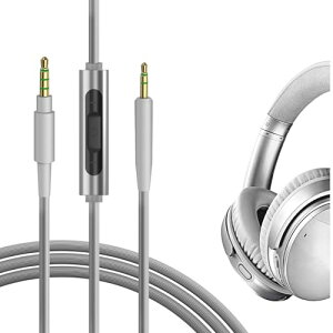 yzGeekria P[u ݊ I[fBIR[h {[Y Bose QuietComfort Ultra QCSE QC45 QC35 wbhzP[uA2.5mm ɓK CC}CNƉʃRg[ 1.2m