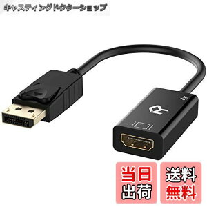 yzRankie Displayport HDMI ϊA_v^[ 4K𑜓xΉ I[fBIt (ubN)