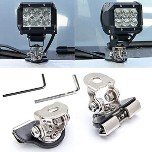【送料無料】SKTYANTS ボンネットブラケット ワークライト ブラケット フォグランプ < 2個セット> (Φ25〜Φ32mm)304ステンレス ブラケット 穴をあけ不要 取付簡単 前照灯 LED作業灯 デッキラ