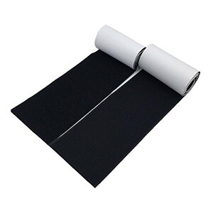 【送料無料】UZIPAL 面ファスナー 両面テープ 幅11cm×長さ1m オスメスセット 超強力 粘着 防水 耐熱 業務用 家庭用 DIY用(ブラック)