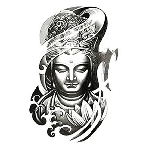 【送料無料】Yesallwas タトゥーシール 仏像 3枚セット リアル 大判 和彫り 仏 仏像 タトゥーステッカー ボディーシール メンズ 入れ墨 シール 刺青シール 防水 15X21CM TATOO