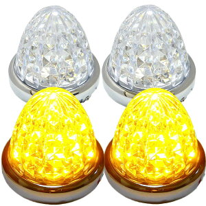 yzCustomize 24V gbNp LED }[J[v TCh }[J[ 8ʃNX^Jbgdl 16LED bLO ėp 4 Zbg u[/CG[/bh/zCg eF