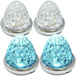 yzCustomize 24V gbNp LED }[J[v TCh }[J[ 8ʃNX^Jbgdl 16LED bLO ėp 4 Zbg u[/CG[/bh/zCg eF