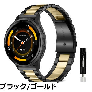 �y���������z[KeeFos] 22mm �o���h Garmin Venu 4 45mm/Venu 3 45mm/2/Forerunner 570 47mm/265/255/Vivoactive 4/Active�Ή� �����x���g���� �X�e�����X �����ȒP �����������t�� �����o���h
