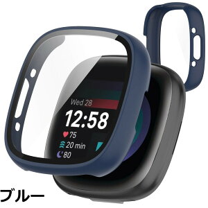 �y���������zTOORQR For Fitbit Sense 2/Versa 4 �P�[�X Fitbit Sense 2/Versa 4 �J�o�[ PC�f�� �J�o�[ �K���X�t�B������̌^ �S�ʕی� �ϏՌ� �y�� �w��h�~ ���h�~ �L�Y�h�~ �h�o ���{���Ɏq��