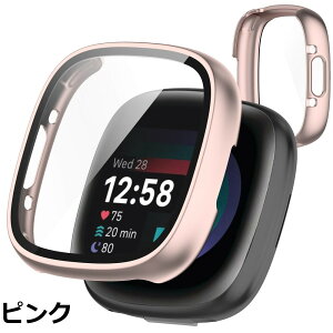 �y���������zTOORQR For Fitbit Sense 2/Versa 4 �P�[�X Fitbit Sense 2/Versa 4 �J�o�[ PC�f�� �J�o�[ �K���X�t�B������̌^ �S�ʕی� �ϏՌ� �y�� �w��h�~ ���h�~ �L�Y�h�~ �h�o ���{���Ɏq��