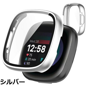 �y���������zTOORQR For Fitbit Sense 2/Versa 4 �P�[�X Fitbit Sense 2/Versa 4 �J�o�[ PC�f�� �J�o�[ �K���X�t�B������̌^ �S�ʕی� �ϏՌ� �y�� �w��h�~ ���h�~ �L�Y�h�~ �h�o ���{���Ɏq��