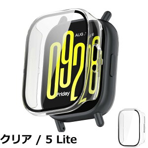 �y���������zINIAYOH For Redmi Watch 5 Lite �J�o�[ �i�V���I�~�jRedmi Watch 5 Lite �ی�P�[�X �����K���X�t�B����+���ϏՌ�PC�t���[�� ���˒ጸ �w��h�~ �y�ʃX�����݌v