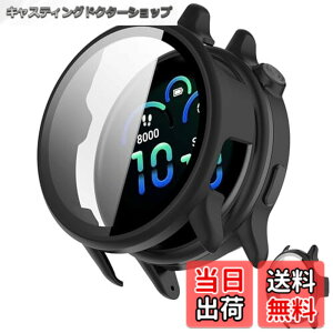 �y���������zINIAYOH For Garmin vivoactive 6 �J�o�[ �K�[�~�� vivoactive 6 �ی�P�[�X �����K���X�t�B����+���ϏՌ�PC�t���[�� ���˒ጸ �w��h�~ �y�ʃX�����݌v (�u���b�N)