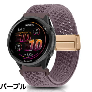 �y���������z[KeeFos] 22mm �o���h Garmin(�K�[�~��) Venu 4 45mm/Venu 3 45mm/2/Forerunner 570 47mm/265/255/Vivoactive 4/Active�Ή� �����o���h �i�C�����f�� ���C�o�b�N�� �}�O�l�b�g���o�b�N�� �ւ��x���g �҂ݕ� 