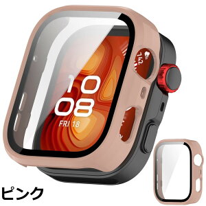 �y���������zJXRICH �Ή� HUAWEI WATCH FIT 4 Pro �P�[�X �Ή� �y�� PC+�����K���X �ی�J�o�[ �����x �����ȒP �ϏՌ� �S�ʕی� �t�@�[�E�F�CWATCH FIT 4 Pro �J�o�[�Ή�