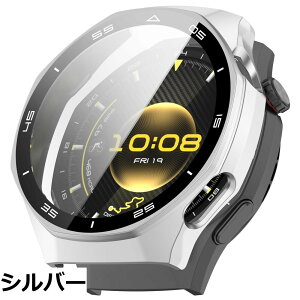 �y���������zBUITFOU For HUAWEI WATCH GT 6 Pro 46mm �J�o�[ HUAWEI(�t�@�[�E�F�C) WATCH GT 6 Pro 46mm �P�[�X �Ή� �����^ PC+�K���X�f�� ��̌^ �S�ʕی� �����ȒP �ϏՌ� �����ߗ� �w��h�~ ���h�~�i�u���b�N