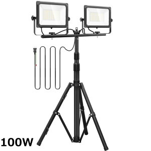 �y���������zAkitoe LED������ ��Ɠ� led���[�N���C�g 50w/100W 8000/16000LM���P�x �O�r�t���X�^���h���C�g 100V 3M�R�[�h �A�[�X�t���v���O �L�p180�x �����F ������ �h��IP67 �W���� �h�Ɠ� ���ԏꓔ