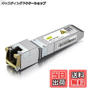 �y���������z10Gtek 10GBase-T SFP+���W���[��, 10G-T, 10G�J�b�p�[, RJ-45 SFP+ CAT.6a, �ő�30m, ���g�����V�[�o �F�Fx1�A�T�C�Y�F1����