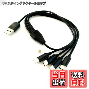 �y���������zF.Wave�y �[�d & �f�[�^�]�� Type C �l�҃P�[�u�� 50cm ���F �z 1�{�� USB�[C �X�}�z �^�u���b�g��4�䓯���ɏ[�d TypeC �X�v���b�^�[�P�[�u�� ����P�[�u�� �f�[�^�ʐM 4 in 1���֗� USB�P�[
