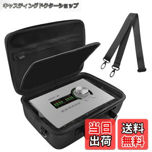 �y���������zMusiin �I�[�f�B�I�C���^�[�t�F�[�X�P�[�X ���j�o�[�T���I�[�f�B�I Apollo x4 Gen 2 Essentials�Ή� �X�g���b�v�t�� UA Apollo x4 Heritage Edition ����ی� �F�F�u���b�N�A�T�C�Y�FCompact