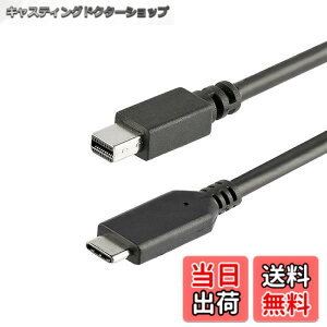�y���������zStarTech.com USB-C - Mini DisplayPort�P�[�u�� 1m 4K/60Hz �u���b�N CDP2MDPMM1MB