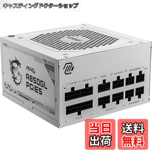 �y���������zMSI MAG A850GL PCIE5 WHITE PC�d�����j�b�g 850W ATX3.1/PCIe 5.1�Ή� 80PLUS GOLD�F�� �t�����W�����[ 7�N PS1368