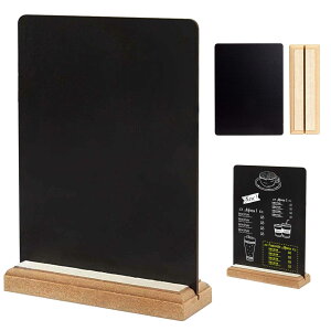 【送料無料】PAVIKEミニ黒板 卓上【20*15cm】黒板ボード メニューボード 両面 メッセージボード縦型看板ディスプレイ、インテリア装飾、木製、店舗広告ディスプレイ、ケーキ屋さん、カフェ