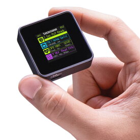 【送料無料】DOCKCASE Pocket M.2 2230 NVMe SSD ケース コンパクトサイズ USB 3.2 Gen 2 Type-C (10 Gbps) IPS液晶ディスプレイと3秒 電源保護(PLP) 2230サイズのNVMe PCIeに専用するハードディスクケース (Grey)