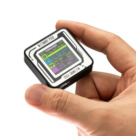 【送料無料】DOCKCASE Pocket M.2 2230 NVMe SSD ケース コンパクトサイズ USB 3.2 Gen 2 Type-C (10 Gbps) IPS液晶ディスプレイと3秒 電源保護(PLP) 2230サイズのNVMe PCIeに専用するハードディスクケース (Black-2230)