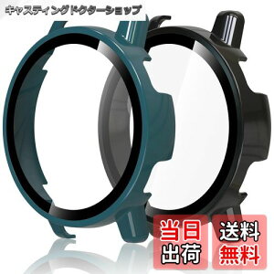 �y���������zHianjoo 2������ Garmin Vivoactive 5 �Ή� �P�[�X �ی�J�o�[+�t�B���� ��̌^ �K�[�~�� Vivoactive 5 �Ή� �J�o�[ �ی�t�B���� PC�f�ނ̃t���[�� �S�ʕی� �Ռ��z�� �����x�^�b�` [�u���b