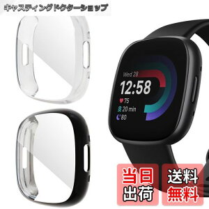 yzHeeNia y2zFitbit Versa 4/Fitbit Sense 2 Ή Jo[ TPUSʕیP[X ߗ Ռz wh~ y C菝h~ Fitbit Versa 4/Fitbit Sense 2 p (+NA)