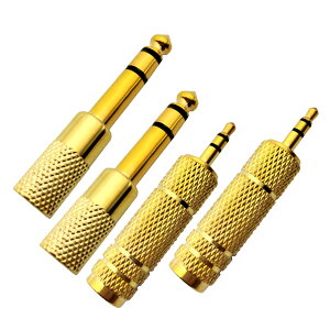 yzVoluty Tek 3.5MM IX to 6.35MM X A_v^[ 1/4 X to 1/8 IX I[fBIA_v^[ M^[/wbhzp 4 pack