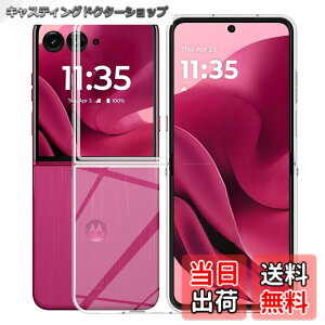 �y���������zFor Motorola moto Razr 60 Ultra �P�[�X �N���A PC�f�� �ϏՌ� �Ռ��z�� �S�ʕی� ���^ �y�� Greerass �ی�P�[�X �\�t�g�J�o�[ ����~�� ���΂ݖh�~ �w��h�~ ���� �ϋv �C���X�g�[���ȒP