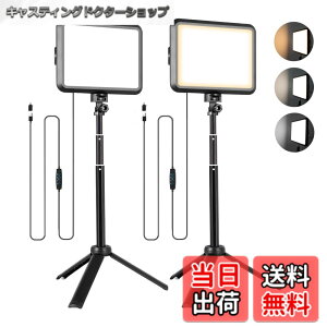 �y���������zNiceVeedi�B�e�p���C�g 2�p�b�NUSB�Ɩ����C�g LED���r�f�I���C�g10�i�K���� 2800K-6500K 280°�p�x���ߒ��߉\ �����^�ѕ֗��ȃ��C�g�Z�b�g �I�����C����c/���ϏƖ�/YouTube/Tik Tok/���C