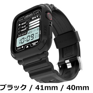 �y���������zElkson Quattro PRO for Apple Watch Series 9 8 7 45mm 41mm 6 SE 5 4 44mm 40mm�Ή� �n���n�[�P�[�X TPU �_�� �ϏՌ��� �S�ʕ� ��c