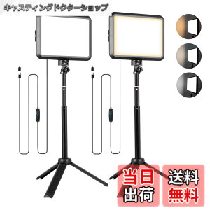 �y���������zNiceVeedi�B�e�p���C�g 2�p�b�NUSB�Ɩ����C�g LED���r�f�I���C�g10�i�K���� 2800K-6500K 280°�p�x���ߒ��߉\ �����^�ѕ֗��ȃ��C�g�Z�b�g �I�����C����c/���ϏƖ�/YouTube/Tik Tok/���C
