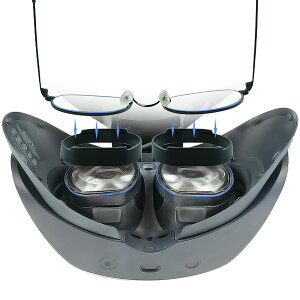 �y���������zLICHIFIT VR�����Y�v���e�N�^�[ PS VR2�Ή� �ዾ��VR�����Y�ɏ����̂�h�� �����Y�X�N���b�`�h�~ ���h�~ �ዾ�X�y�[�T�[ �A�N�Z�T���[ PS5 VR2 �F�F�u���b�N