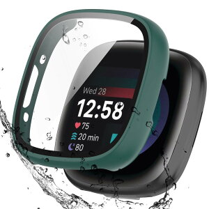 �y���������zBOOLINN For Fitbit sense2 �J�o�[/Fitbit versa4 �J�o�[ 3D���p�G�b�W �����^ PC+�K���X�f�� ��̌^ �t�@�[�E�F fitbit sense2 �P�[�X/fitbit versa4 �P�[�X �Ή� �����ߗ� �L�Y�h�~ �w��h�~ �ȒP��