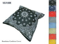＜ネコポス対応＞【HAV A HANK】ハバハンク Bio（ストーンウォッシュ）加工　Bandana Cushion Cover バン…