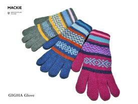 ＜ネコポス対応＞【Robert MACKIE】ロバート・マッキー Gigha Gloves ウール素材手袋